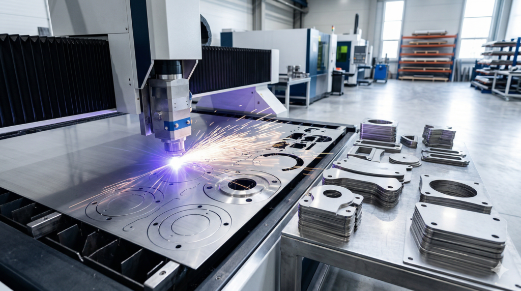 Máquina de corte laser de metal y piezas cortadas con esta tecnologías